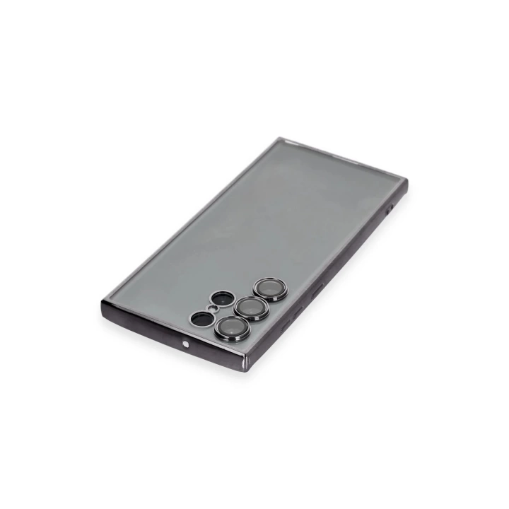 BFS  Samsung Galaxy S22 Ultra Kılıf Razer Lensli Silikon - Siyah