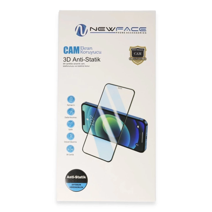 BFS  Samsung Galaxy S23 3D Antistatik Cam Ekran Koruyucu