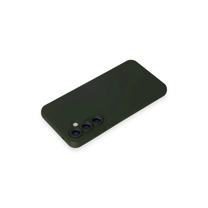 BFS  Samsung Galaxy S23 FE Kılıf Nano içi Kadife Silikon - Koyu Yeşil