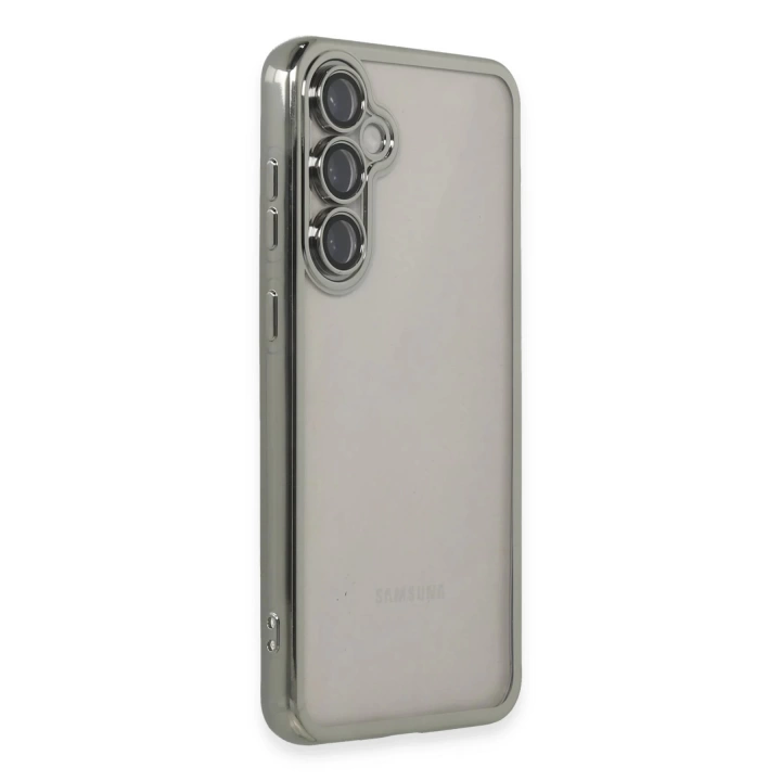 BFS  Samsung Galaxy S23 FE Kılıf Razer Lensli Silikon - Gümüş