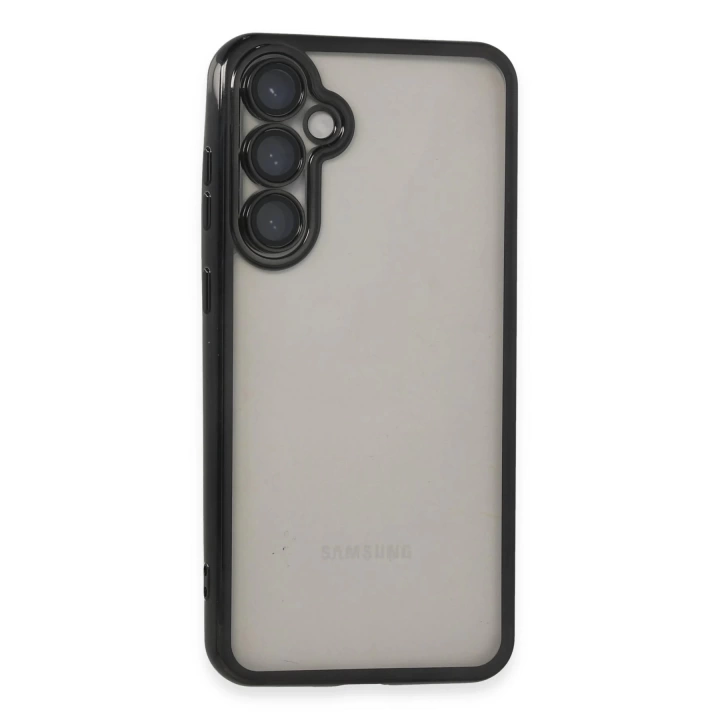 BFS  Samsung Galaxy S23 FE Kılıf Razer Lensli Silikon - Siyah