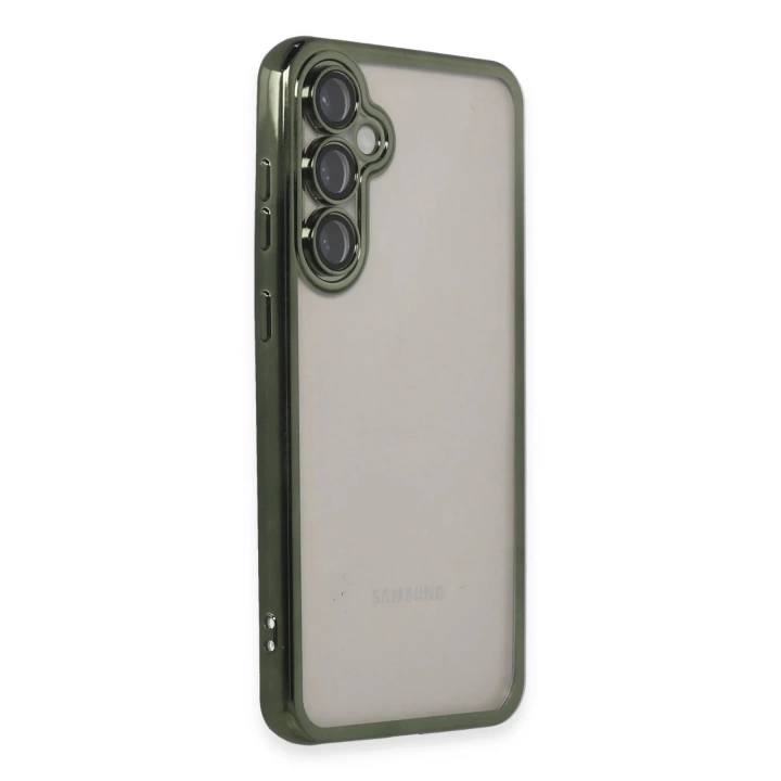 BFS  Samsung Galaxy S23 FE Kılıf Razer Lensli Silikon - Yeşil