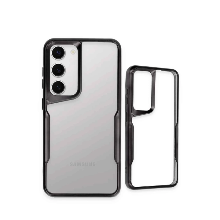 BFS  Samsung Galaxy S23 Kılıf Boyi Silikon Kapak - Siyah