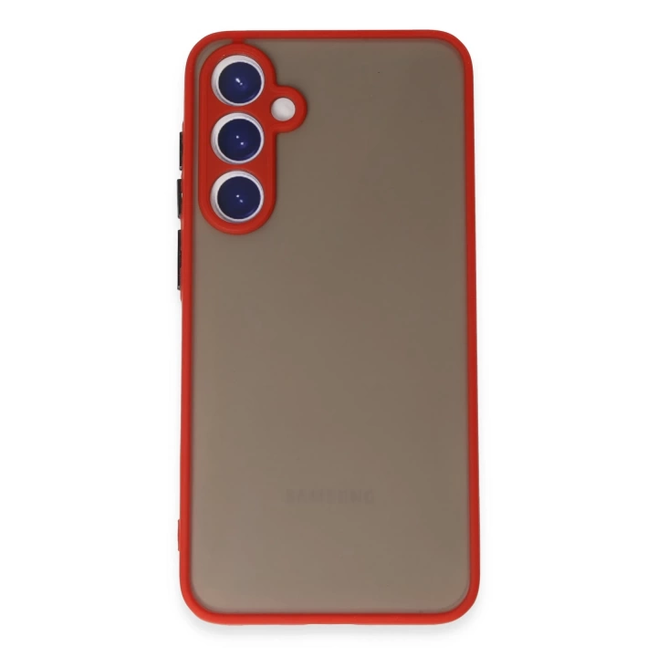 BFS  Samsung Galaxy S23 Kılıf Montreal Silikon Kapak - Kırmızı