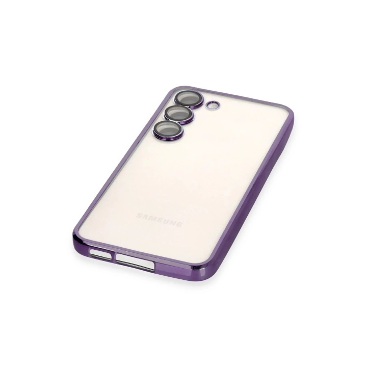 BFS  Samsung Galaxy S23 Kılıf Razer Lensli Silikon - Mor
