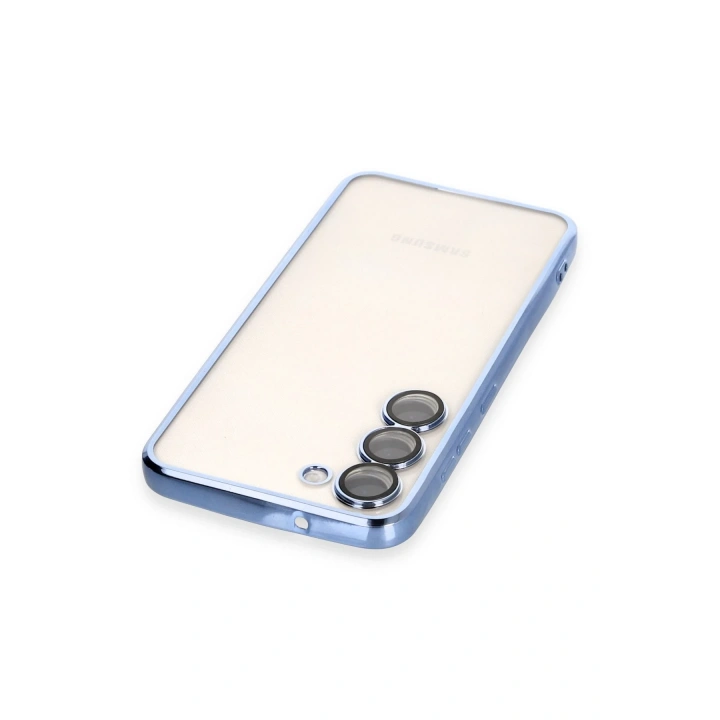 BFS  Samsung Galaxy S23 Plus Kılıf  Lensli Silikon - Açık Mavi