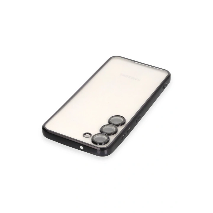 BFS  Samsung Galaxy S23 Plus Kılıf  Lensli Silikon - Siyah