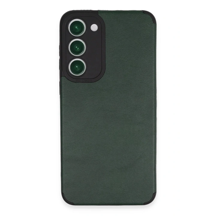 BFS Samsung Galaxy S23 Plus Kılıf Loop Deri Silikon - Yeşil