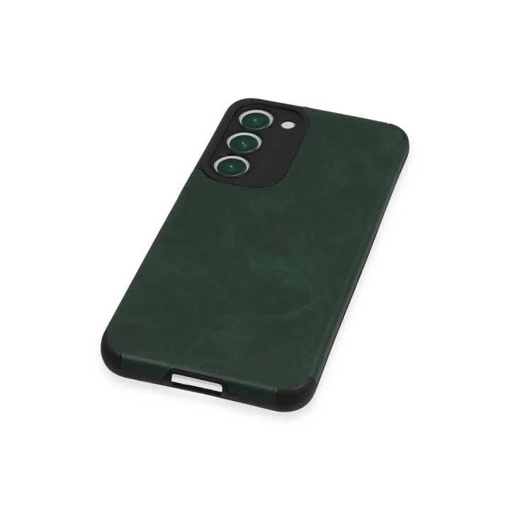 BFS  Samsung Galaxy S23 Plus Kılıf Loop Deri Silikon - Yeşil