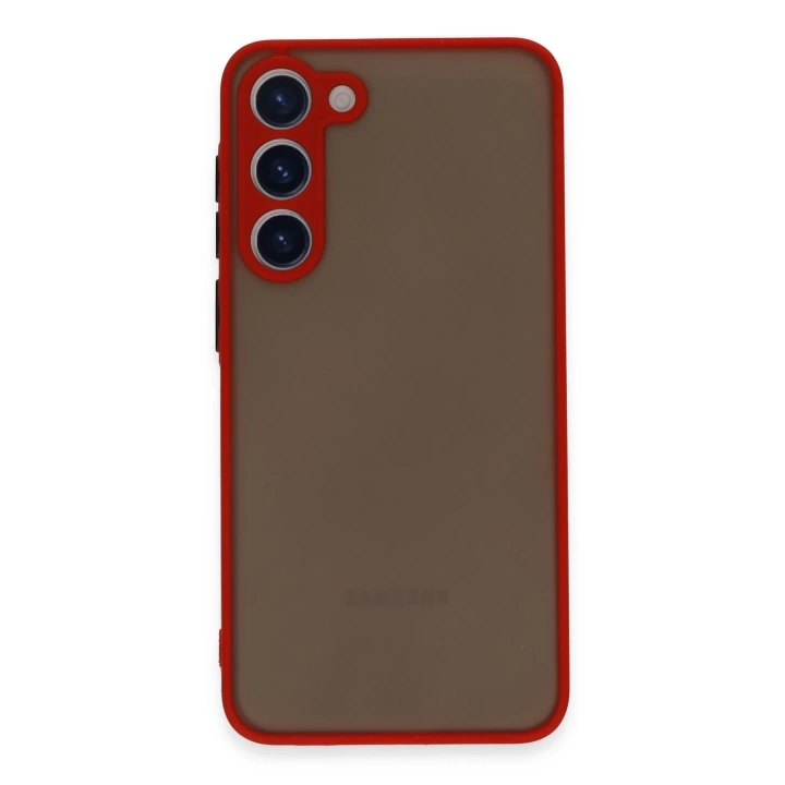 BFS  Samsung Galaxy S23 Plus Kılıf Montreal Silikon Kapak - Kırmızı