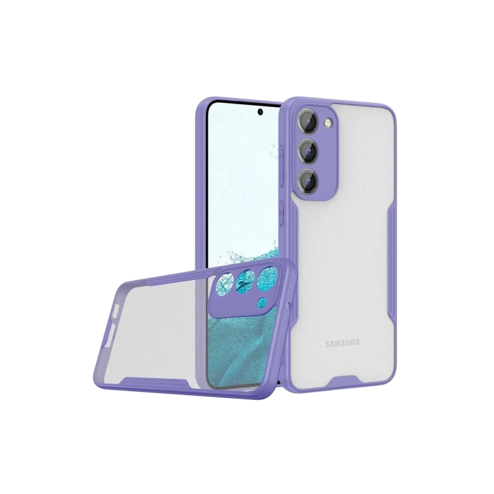 BFS  Samsung Galaxy S23 Plus Kılıf Platin Silikon - Lila