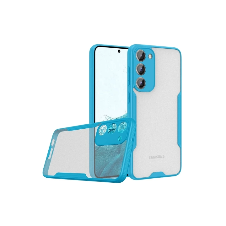 BFS  Samsung Galaxy S23 Plus Kılıf Platin Silikon - Mavi