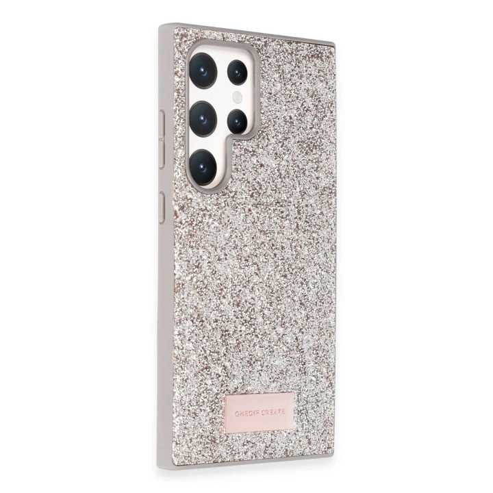 BFS  Samsung Galaxy S23 Ultra Bright Simli Kapak - Gold