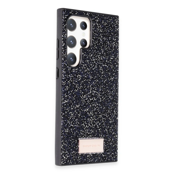 BFS  Samsung Galaxy S23 Ultra Bright Simli Kapak - Siyah