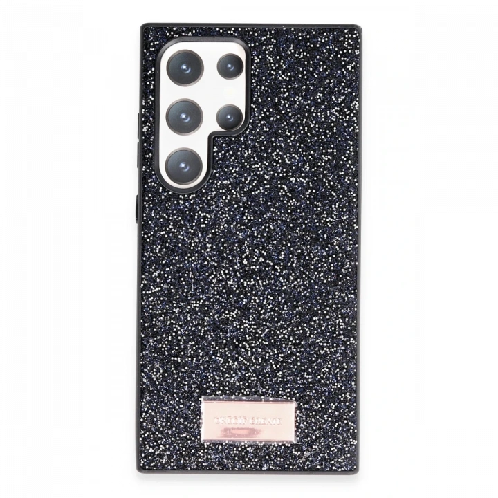 BFS  Samsung Galaxy S23 Ultra Bright Simli Kapak - Siyah