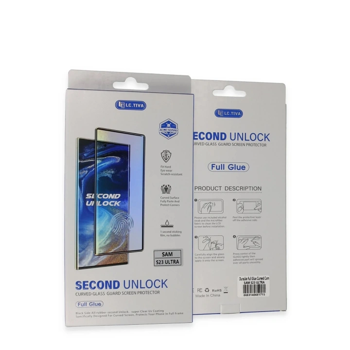 BFS Samsung Galaxy S23 Ultra Durable Full Glue Curved Cam