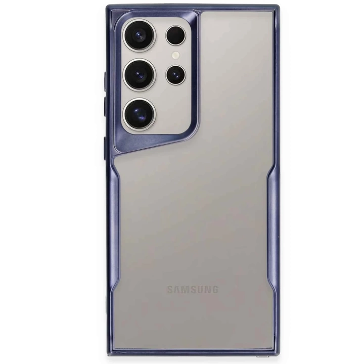 BFS  Samsung Galaxy S23 Ultra Kılıf Boyi Silikon Kapak - Lacivert