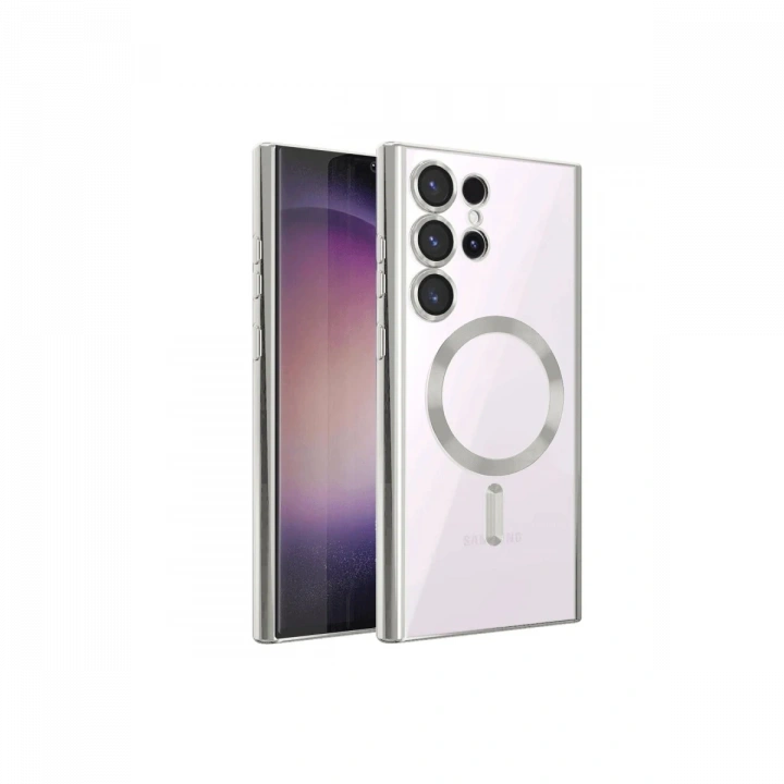 BFS  Samsung Galaxy S23 Ultra Kılıf Kross Magneticsafe Kapak - Titan Gri