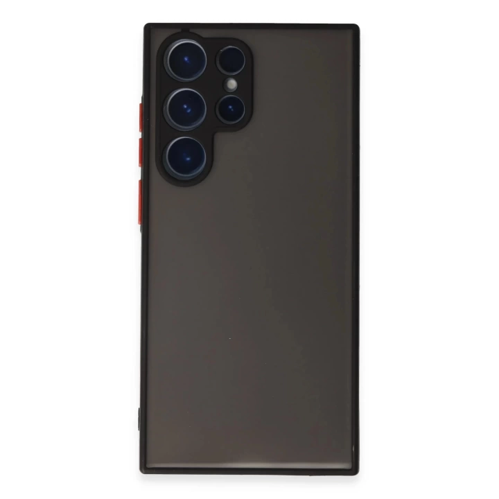 BFS Samsung Galaxy S23 Ultra Kılıf Montreal Silikon Kapak - Siyah