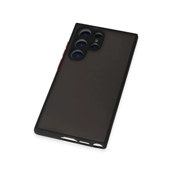 BFS Samsung Galaxy S23 Ultra Kılıf Montreal Silikon Kapak - Siyah