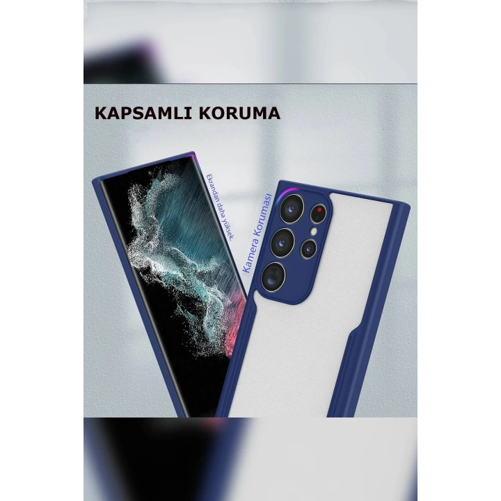 BFS  Samsung Galaxy S23 Ultra Kılıf Platin Silikon - Kırmızı