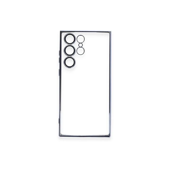 BFS  Samsung Galaxy S23 Ultra Kılıf Razer Lensli Silikon - Açık Mavi