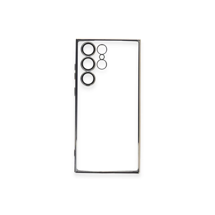 BFS  Samsung Galaxy S23 Ultra Kılıf Razer Lensli Silikon - Gold