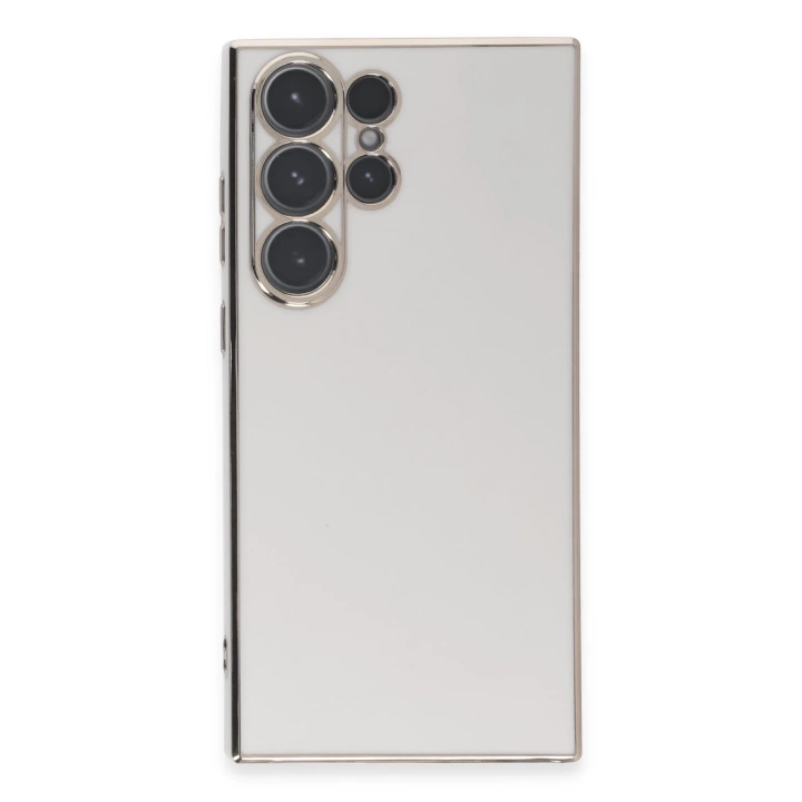 BFS  Samsung Galaxy S23 Ultra Kılıf Volet Silikon - Beyaz