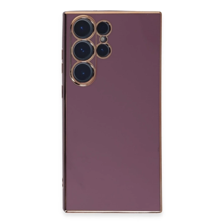 BFS Samsung Galaxy S23 Ultra Kılıf Volet Silikon - Mor