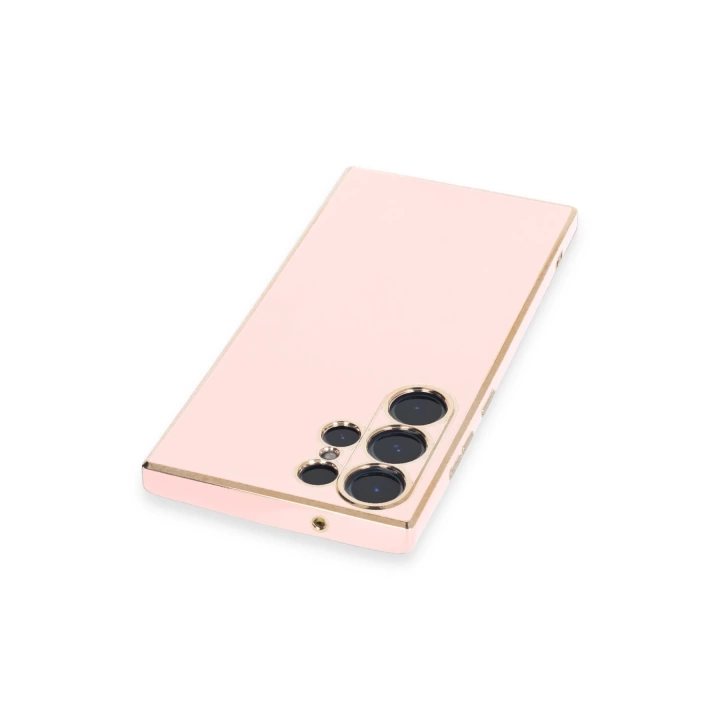 BFS  Samsung Galaxy S23 Ultra Kılıf Volet Silikon - Pembe