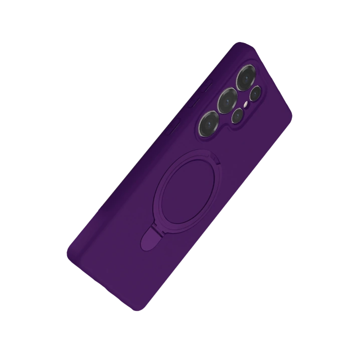 BFS  Samsung Galaxy S23 Ultra Regal Magsafe Standlı Kapak - Derin Mor