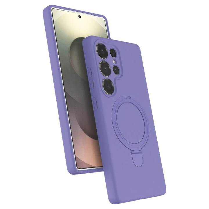 BFS  Samsung Galaxy S23 Ultra Regal Magsafe Standlı Kapak - Lila