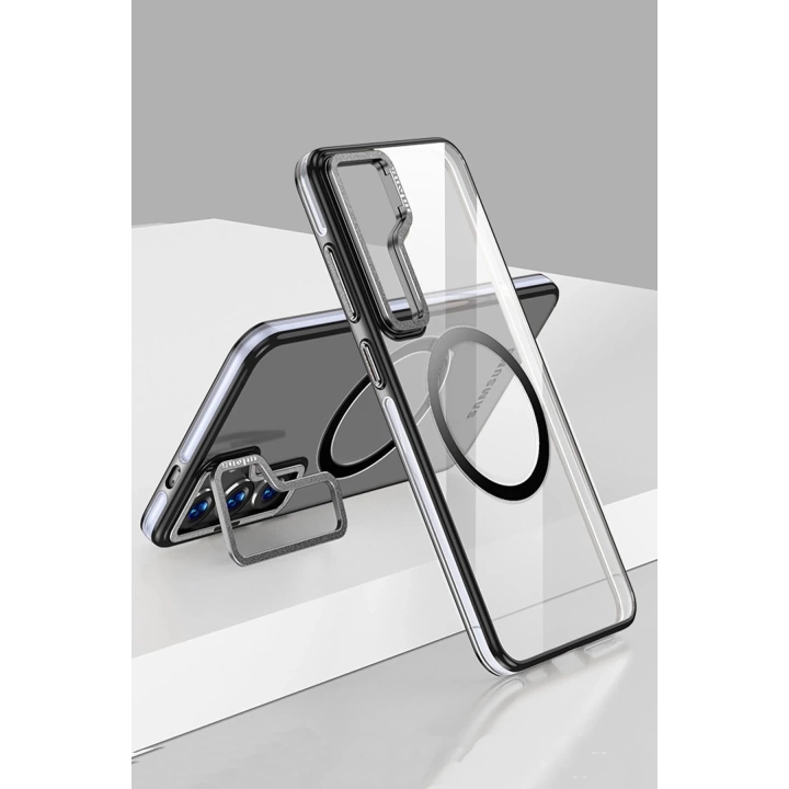 BFS  Samsung Galaxy S24 Crystal Magsafe Kapak - Siyah