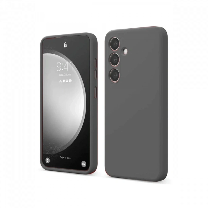 BFS  Samsung Galaxy S24 FE Kılıf First Silikon - Gri