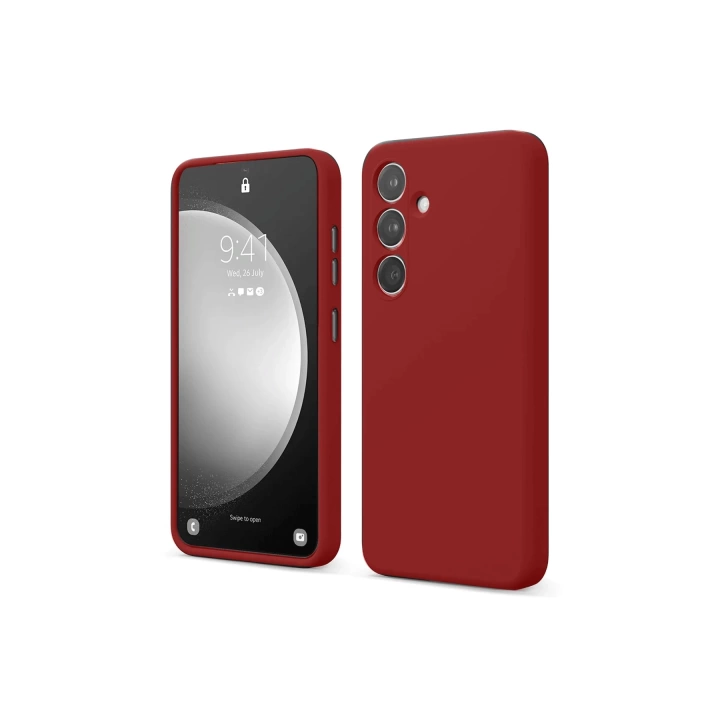 BFS  Samsung Galaxy S24 FE Kılıf First Silikon - Kırmızı