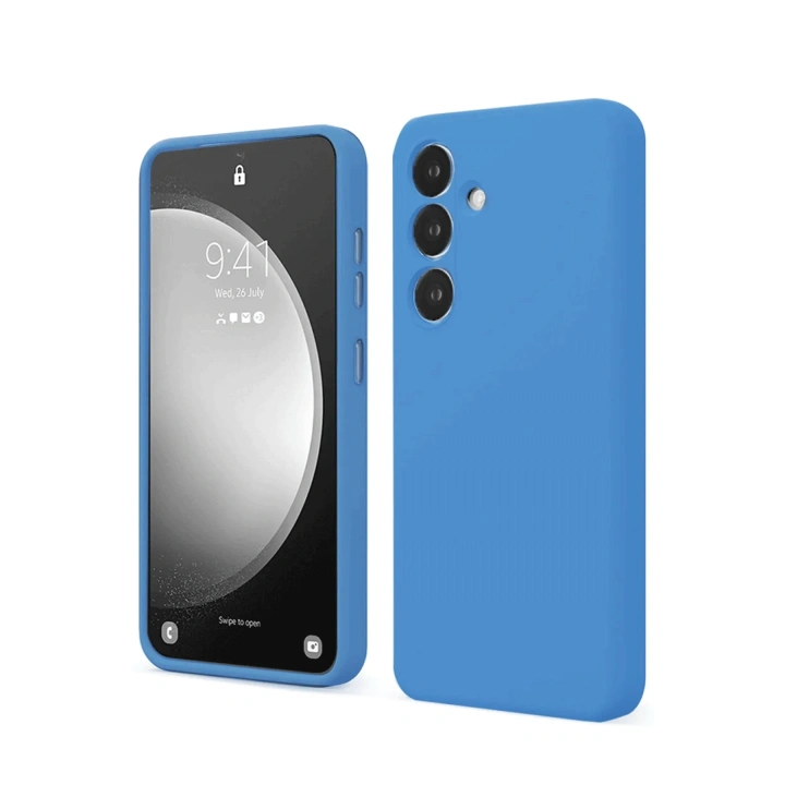 BFS  Samsung Galaxy S24 FE Kılıf First Silikon - Mavi