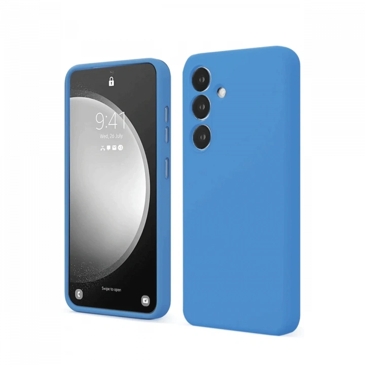 BFS  Samsung Galaxy S24 FE Kılıf First Silikon - Mavi