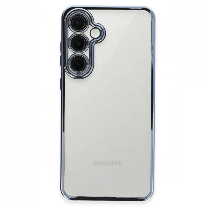 BFS  Samsung Galaxy S24 FE Kılıf  Lensli Silikon - Lacivert