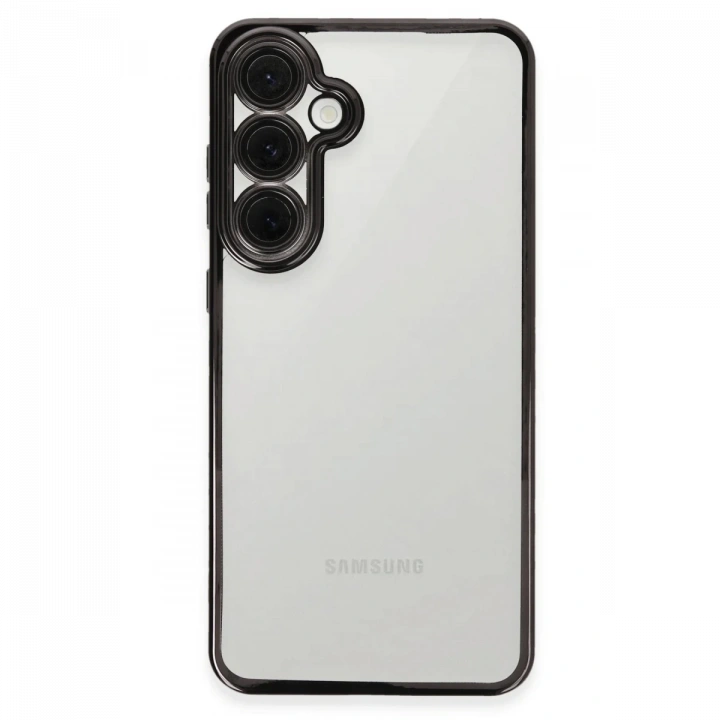 BFS  Samsung Galaxy S24 FE Kılıf  Lensli Silikon - Siyah