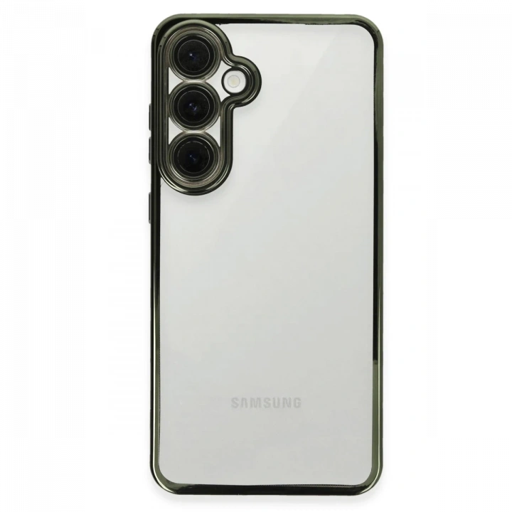 BFS  Samsung Galaxy S24 FE Kılıf  Lensli Silikon - Yeşil