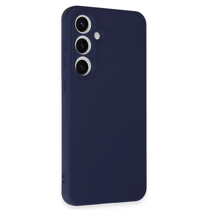 BFS  Samsung Galaxy S24 FE Kılıf Nano içi Kadife Silikon - Lacivert