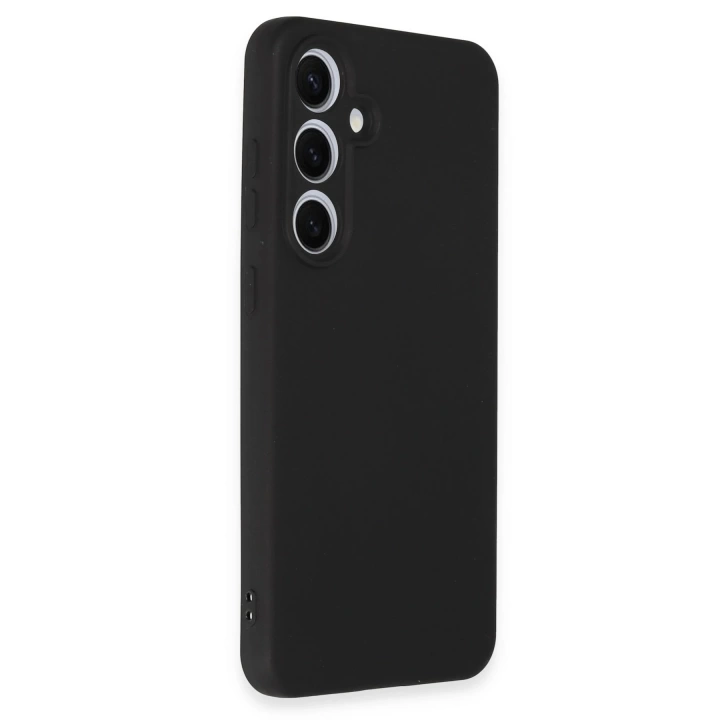 BFS  Samsung Galaxy S24 FE Kılıf Nano içi Kadife Silikon - Siyah