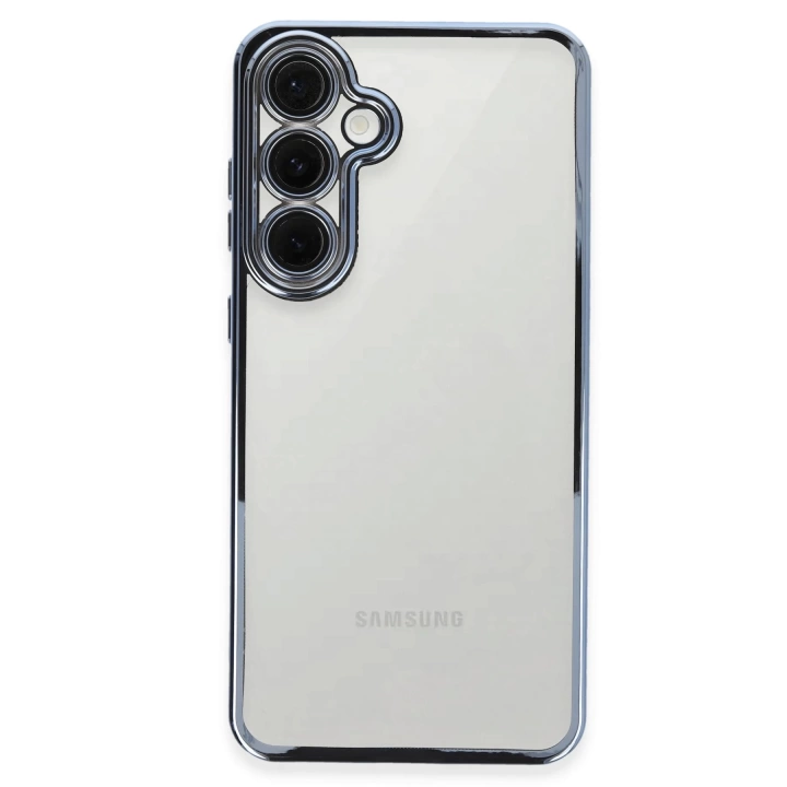 BFS  Samsung Galaxy S24 FE Kılıf Razer Lensli Silikon - Lacivert