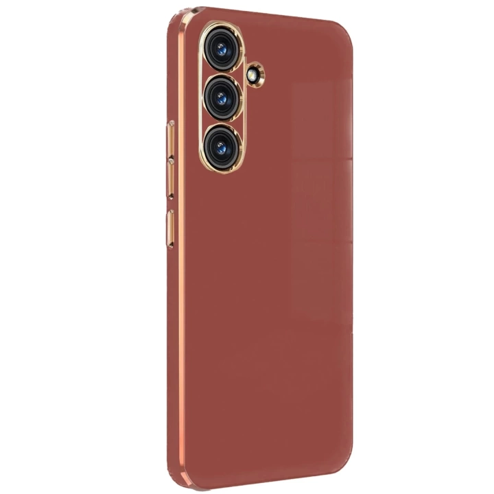 BFS Samsung Galaxy S24 FE Kılıf Volet Silikon - Kırmızı