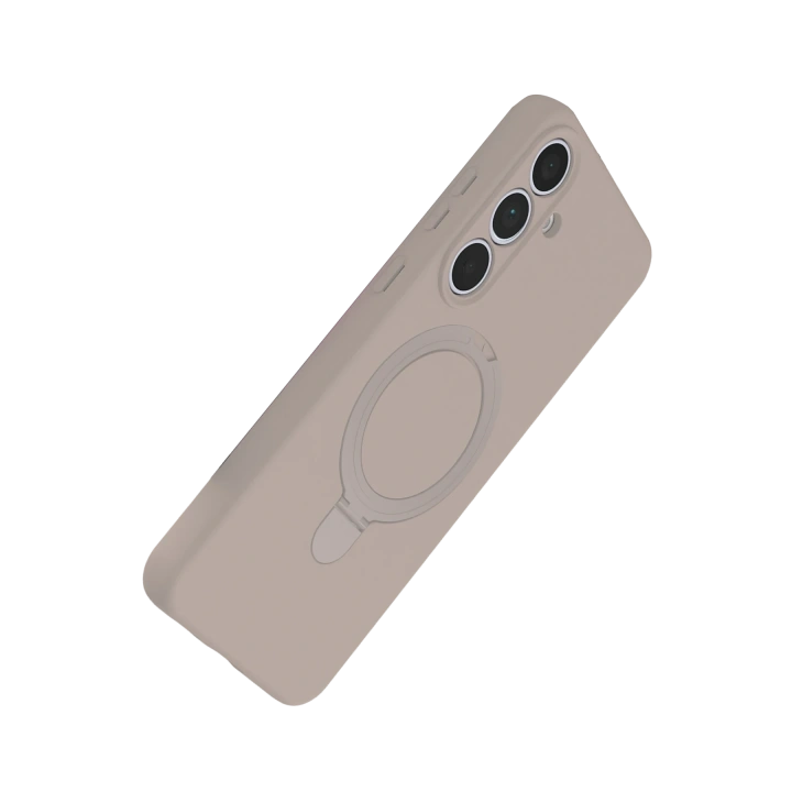 BFS  Samsung Galaxy S24 FE Regal Magsafe Standlı Kapak - Çöl Titanyum