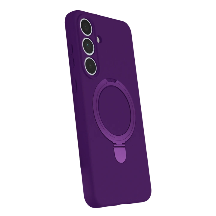 BFS  Samsung Galaxy S24 FE Regal Magsafe Standlı Kapak - Derin Mor