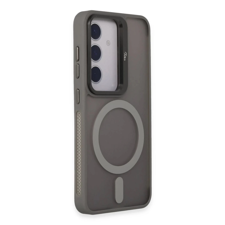 BFS  Samsung Galaxy S24 Flet Lens Magsafe Kapak - Gri