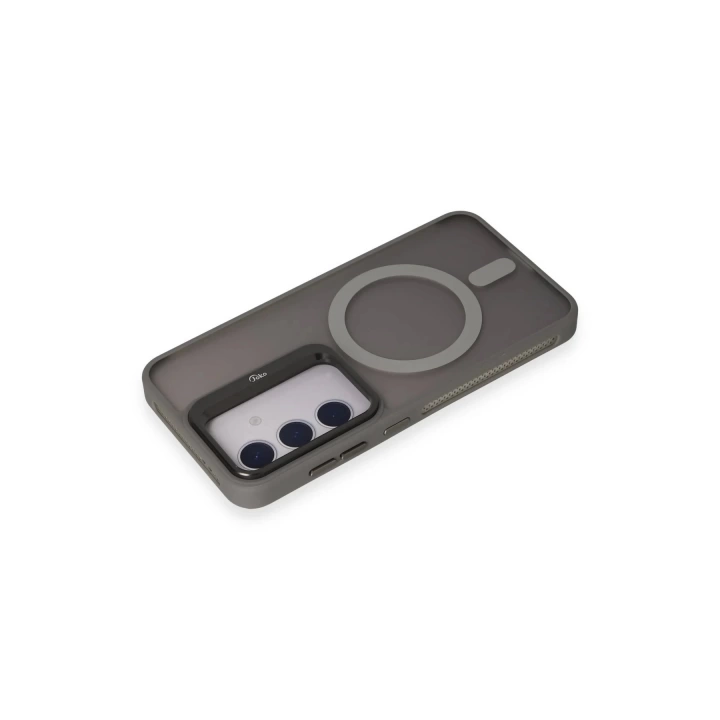 BFS  Samsung Galaxy S24 Flet Lens Magsafe Kapak - Gri