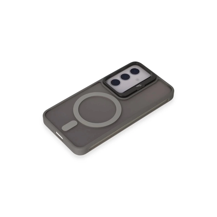 BFS  Samsung Galaxy S24 Flet Lens Magsafe Kapak - Gri