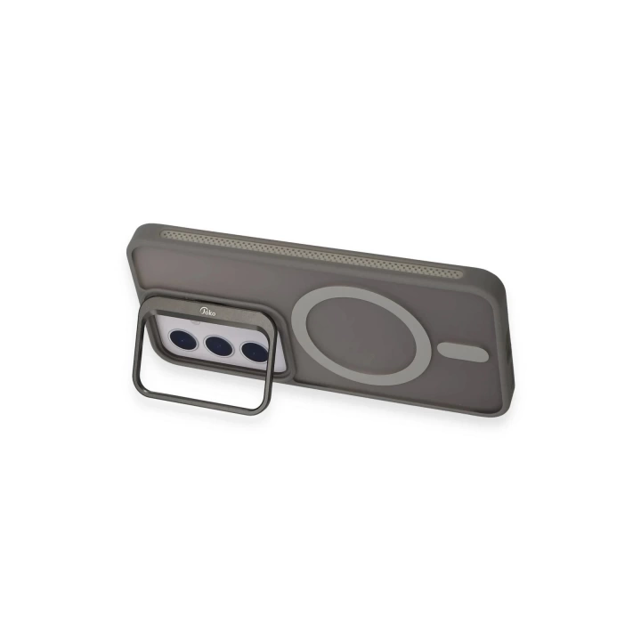 BFS  Samsung Galaxy S24 Flet Lens Magsafe Kapak - Gri